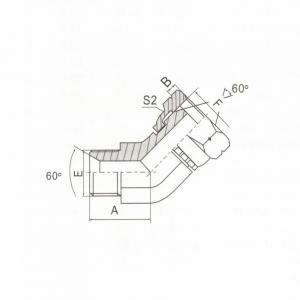 45°  Elbow BSP Male 60°  Seat/BSP Female 60°  Cone