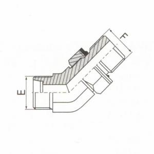 45°  Elbow Male Adjustable Stud End ISO 6149