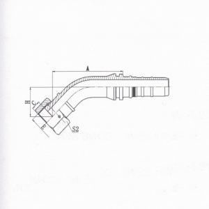 45°  ORFS Female Flat Seat