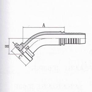 45° SAE Flange 3000psi ISO 12151-3 SAE J516