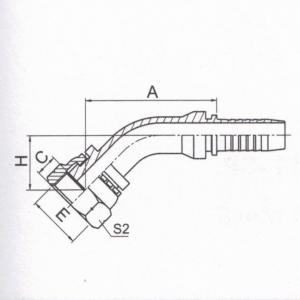 45°BSP Female Flat Seal