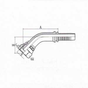 45°BSP Female Multiseal