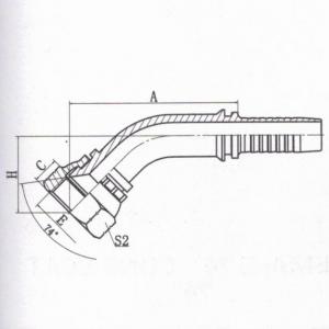 45°JIC Female 74°Cone Seat SAE J514