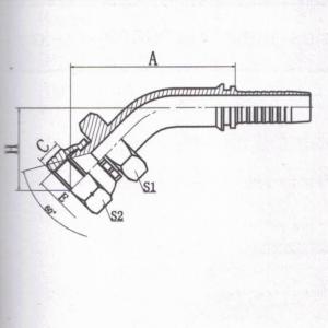 45°JIS GAS Female 60°Cone Seat JIS B8363