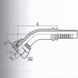 45°Metric Female 24°Cone O-Ring H.T.ISO12151-2 DIN 3865