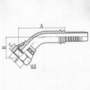 45°Metric Female Flat Seat