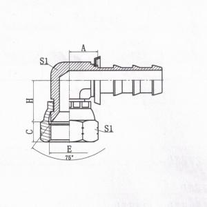 90°  BSP Compact Female 60°  Cone