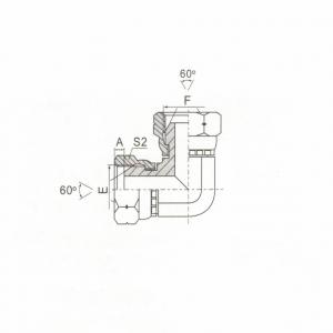 90° BSP Female 60° Cone