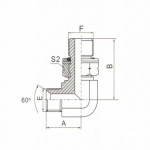 90°  Elbow BSP Male 60°  Seat/BSP Male O-Ring Adjustable Stud End