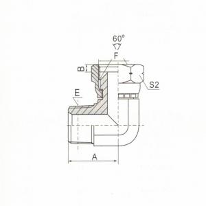 90°  Elbow BSP Male/BSP Female 60°  Cone