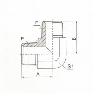 90°  Elbow BSPT Male