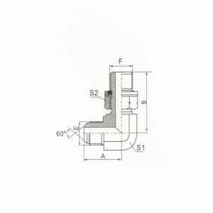 90°  Elbow JIS Gas Male 60°  Cone/BSP Male O-Ring Adjustable Stud End