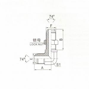 90° Elbow Metric Male 74° Cone Bulkhead