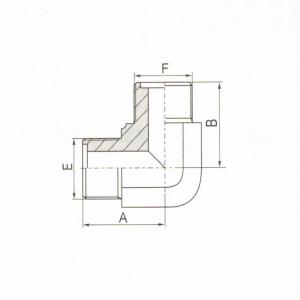 90° Elbow Metric Male O-Ring