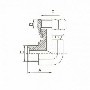 90° Elbow Metric Male O-Ring