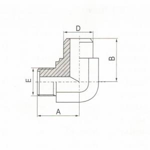 90°  Elbow Metric Male O-Ring/Butt-Weld Tube