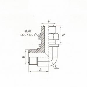 90°  Elbow ORFS Male O-Ring Bulkhead