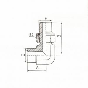 90°  Elbow ORFS Male O-Ring/BSP Male O-Ring