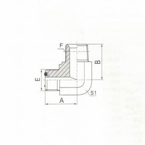 90°  Elbow ORFS Male O-Ring/NPT Male