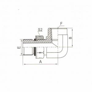 90°  Elbow SAE O-Ring Boss L-Series ISO 11926-3/NPT Female