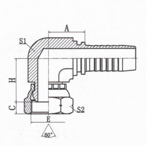 90°BSP Female 60°Cone Compact Elbow