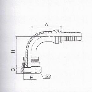 90°BSP Female Flat Seal