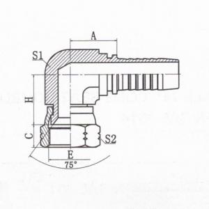 90°JIC Female 74°Cone Seat Compact Elbow