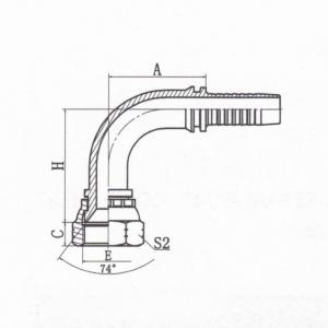 90°JIC Female 74°Cone Seat SAE J514