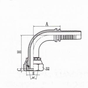 90°Metric Female 24°Cone O-Ring L.T.ISO 12151-2 DIN 3865