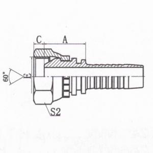 90°Metric Female 24°Multiseal H.T.