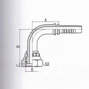 90°Metric Female 24°Multiseal L.T. DIN 3868