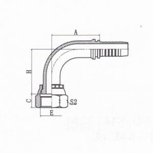 90°ORFS Female Flat Seal ISO 12151-1 SAE J516