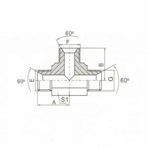 BSP Male 60°  Seat Tee