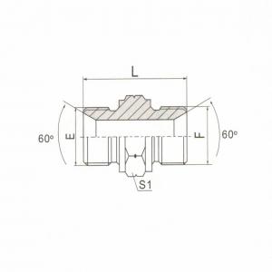 BSP Male Double Use for 60° Seat or Bonded Seal