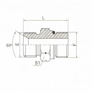 BSP Male Double Use for 60° Seat or Bonded Seal/BSP Male O-Ring