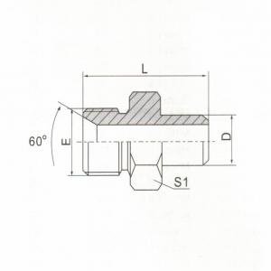 BSP Male Double Use for 60° Seat or Bonded Seat Butt-Weld Tube