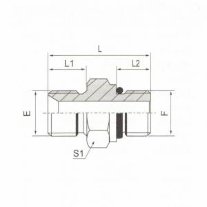 BSP Male Double Use for 60° Seat or Bonded Seat/SAE O-Ring Boss L-Series ISO 11926-3