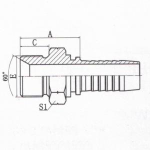 BSP Male Double Use for 60°Cone Seat Or Bonded Seal