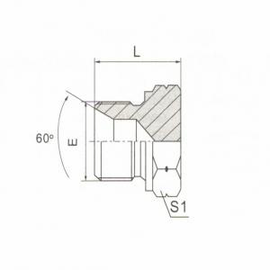 BSP Male Double Use for 60°Seat or Bonded Seal Plug