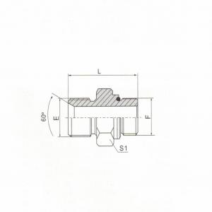 BSP Male Double Use for 60°Seat or Bonded Seat/Metric Male L-Series ISO 6149-3