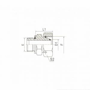 BSP Thread Stud Ends with O-Ring Sealing/Metric Female 24° Cone O-Ring Sealing