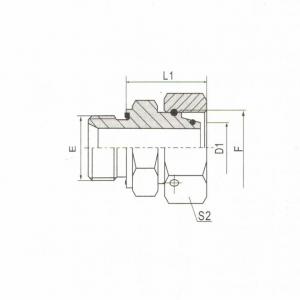 BSP Thread with Captive Seal/Metric Female 24° Cone O-Ring Sealing