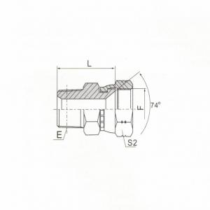 BSPT Male/JIC Female 74°  Seat