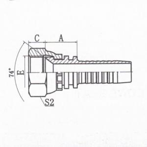 GB Metric Female 74°Cone Seat