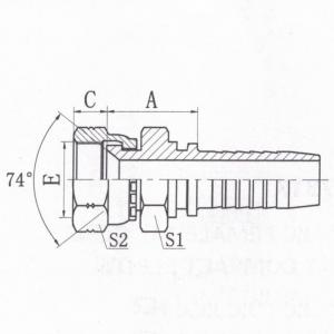 JIC Female 74°Cone Seat SAE Double Hexagon SAE J514