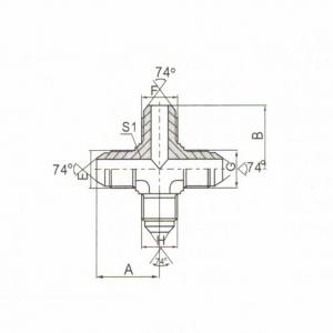 JIC Male 74° Cone Cross