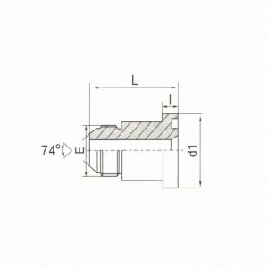 JIC Male 74° Cone/L-Series Flange ISO 6162-1