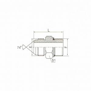 JIC Male 74°  Cone/Metric Male End L-Series ISO 6149-3