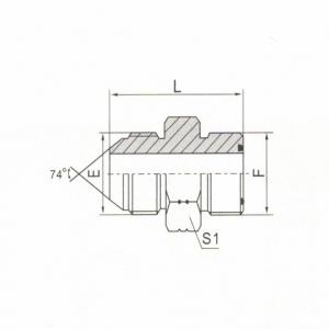 JIC Male 74° Cone/ORFS Male