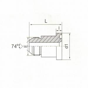 JIC Male 74°  Cone/S-Series Flange ISO 6162-1